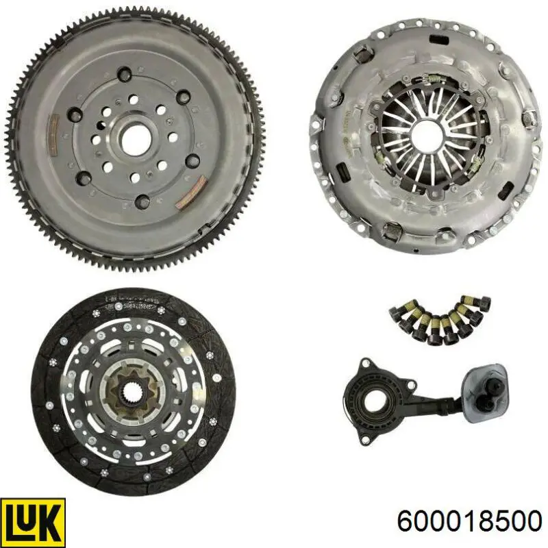 Kit de embraiagem (3 peças) LUK 600018500 preço, a partir de 532,38 USD