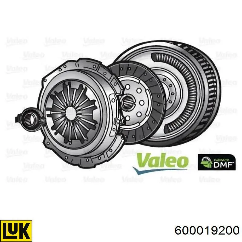 600019200 LUK Kit de embraiagem (3 peças)