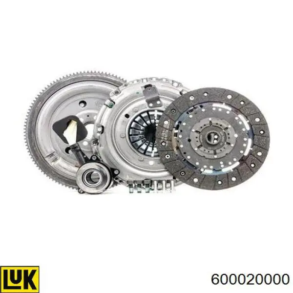 600020000 LUK Kit de embraiagem (3 peças)
