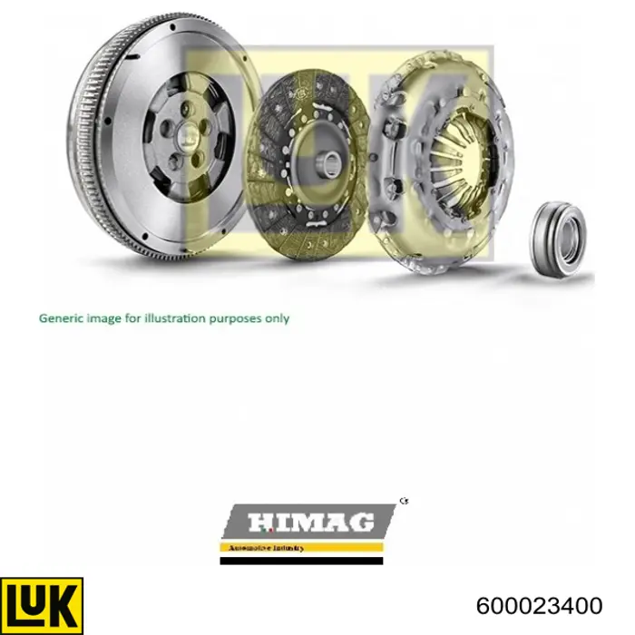 600023400 LUK Kit de embraiagem (3 peças)