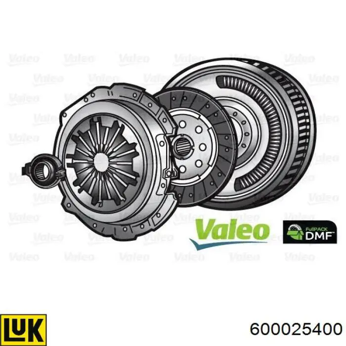 Kit de embraiagem (3 peças) LUK 600025400 preço, a partir de 681,33 USD