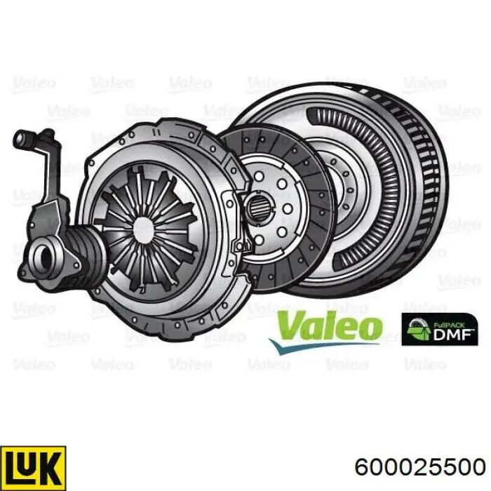 Compre 600025500 LUK Kit de embraiagem (3 peças)