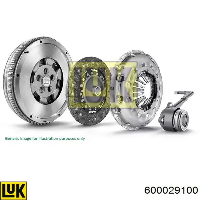 600029100 LUK Kit de embraiagem (3 peças)