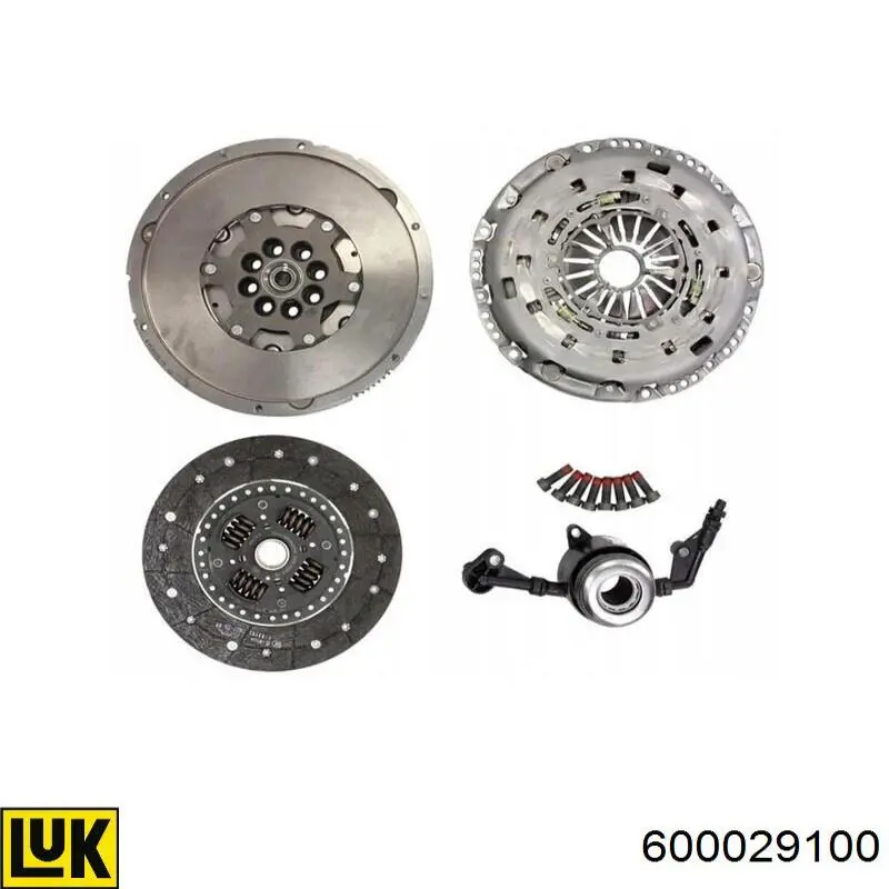 Compre 600029100 LUK Kit de embraiagem (3 peças)