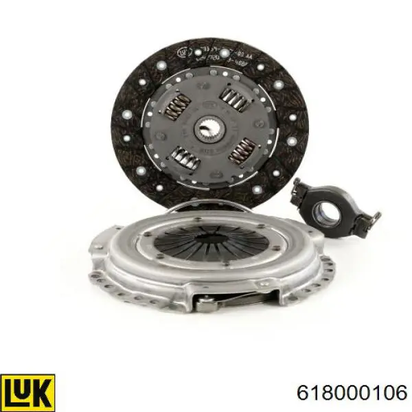 Kit de embraiagem (3 peças) 618000106 LUK