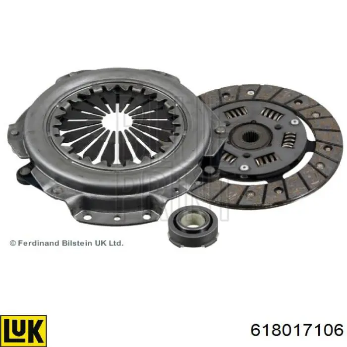 Kit de embraiagem (3 peças) 618017106 LUK