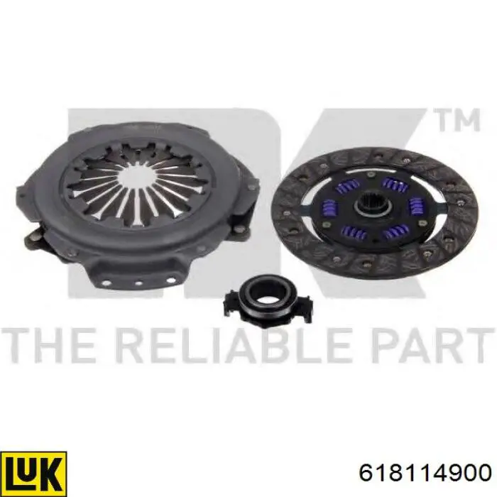 Kit de embraiagem (3 peças) 618114900 LUK