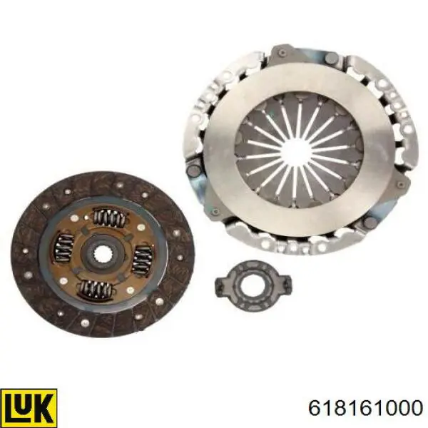 Kit de embraiagem (3 peças) 618161000 LUK