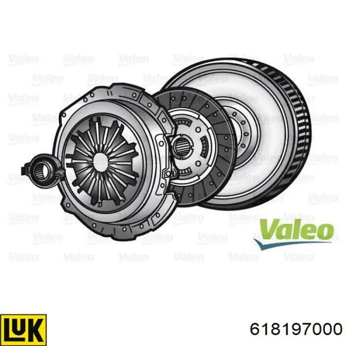 Kit de embraiagem (3 peças) LUK 618197000 preço, a partir de 186,28 USD