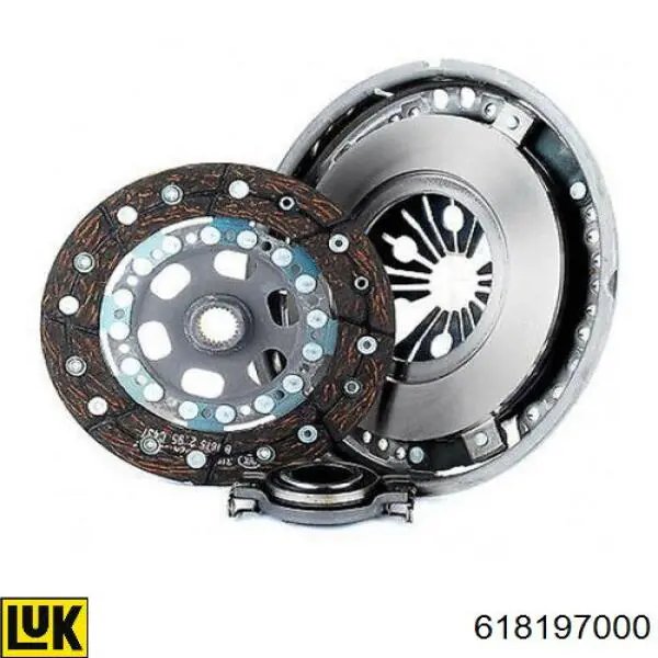 Kit de embraiagem (3 peças) 618197000 LUK