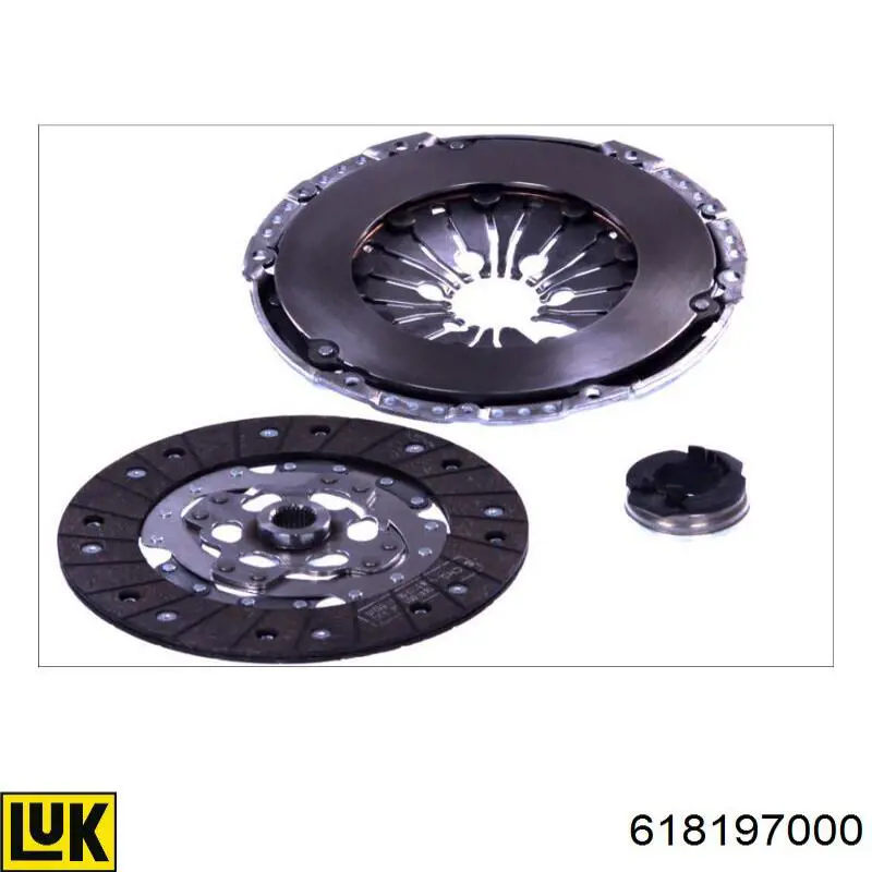 618197000 LUK Kit de embraiagem (3 peças)