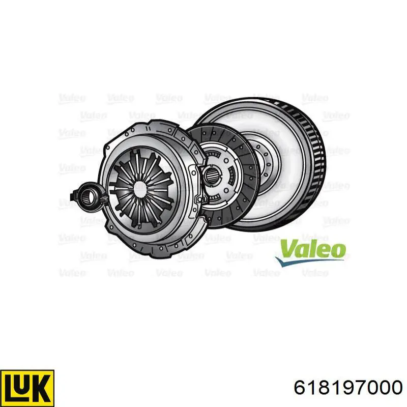 Compre 618197000 LUK Kit de embraiagem (3 peças)