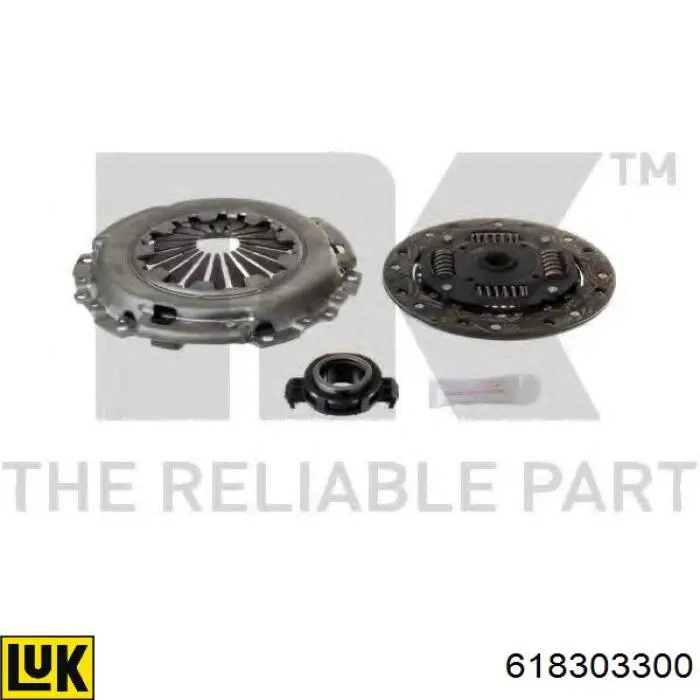 Kit de embraiagem (3 peças) 618303300 LUK