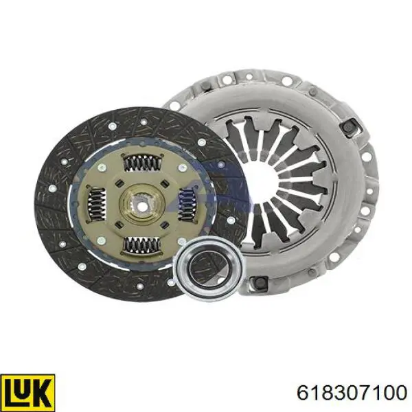 Kit de embraiagem (3 peças) 618307100 LUK
