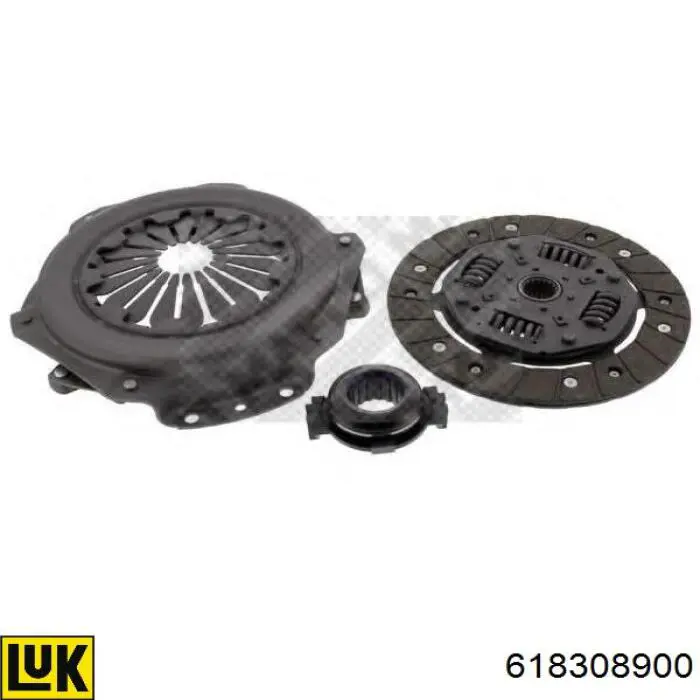 Kit de embraiagem (3 peças) 618308900 LUK
