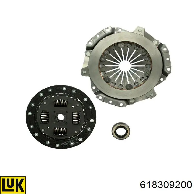 Kit de embraiagem (3 peças) 618309200 LUK