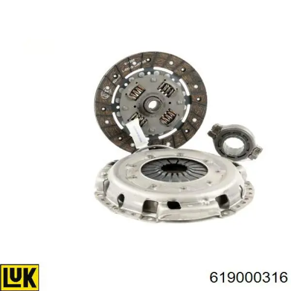 619000316 LUK Kit de embraiagem (3 peças)