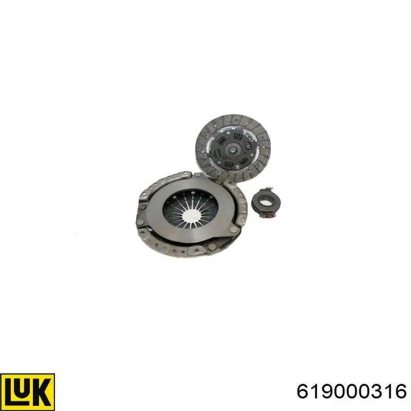 Kit de embraiagem (3 peças) LUK 619000316 preço, a partir de 116,20 USD