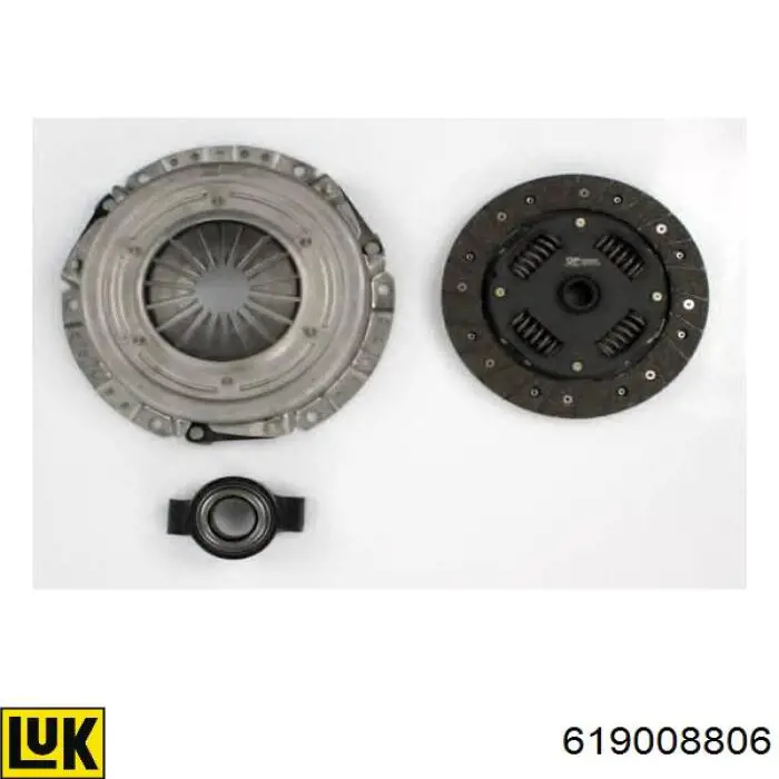 Kit de embraiagem (3 peças) 619008806 LUK