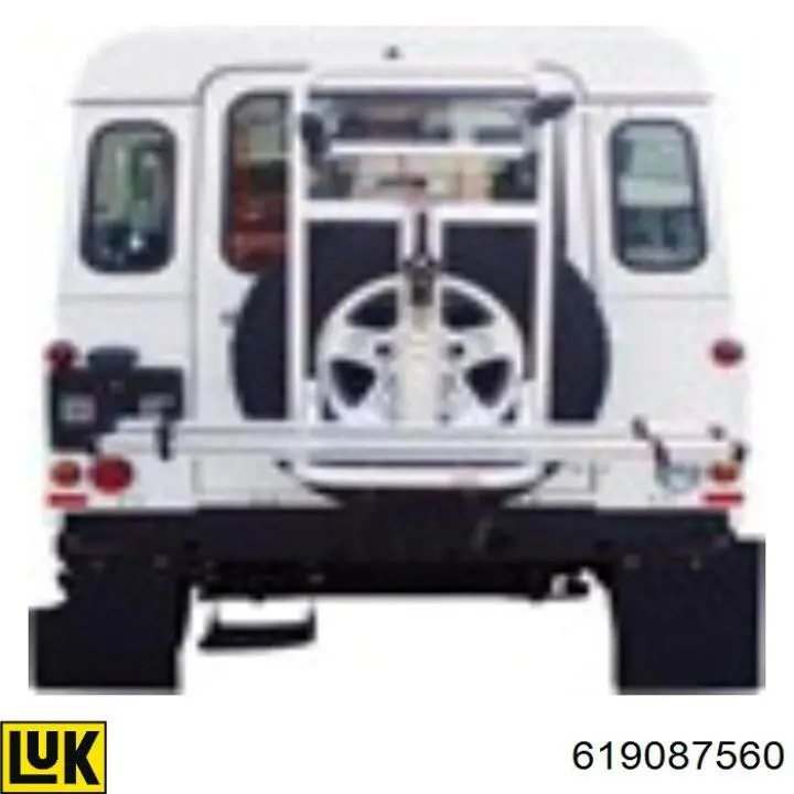 Kit de embraiagem (3 peças) 619087560 LUK