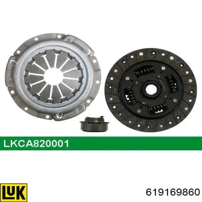 Kit de embraiagem (3 peças) LUK 619169860
