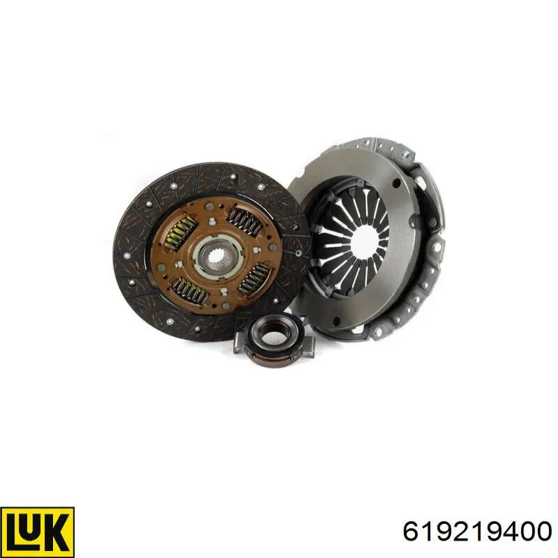 Kit de embraiagem (3 peças) 619219400 LUK