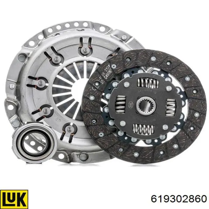 619302860 LUK Kit de embraiagem (3 peças)