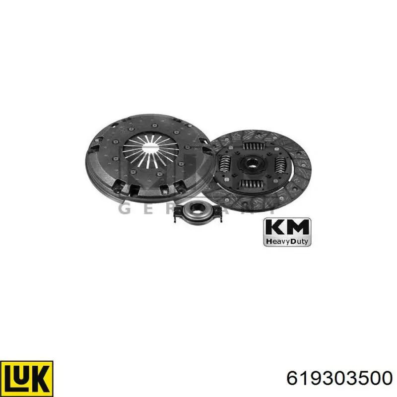 619303500 LUK Kit de embraiagem (3 peças)