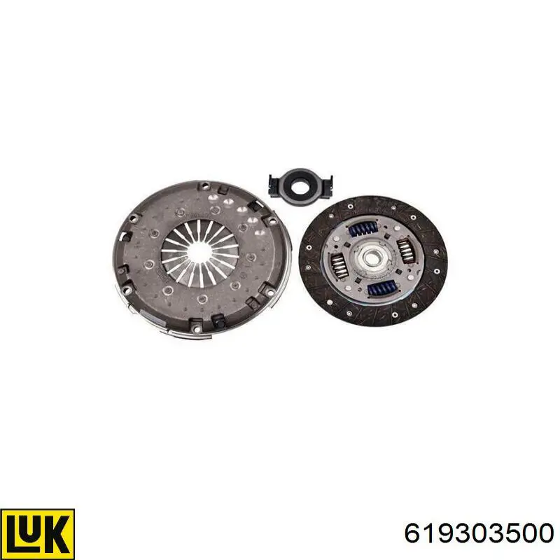 619303500 LUK Kit de embraiagem (3 peças)