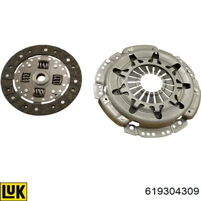 Kit de embraiagem (3 peças) LUK 619304309 preço, a partir de 160,52 USD