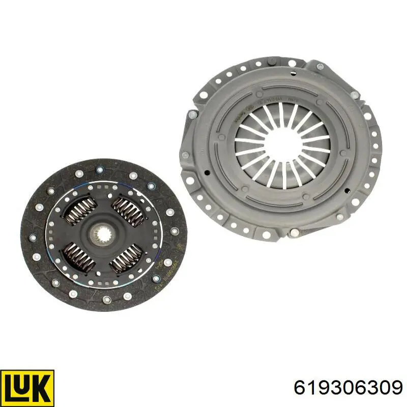 Compre 619306309 LUK Kit de embraiagem (3 peças)