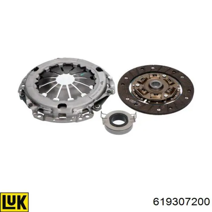 619307200 LUK Kit de embraiagem (3 peças)