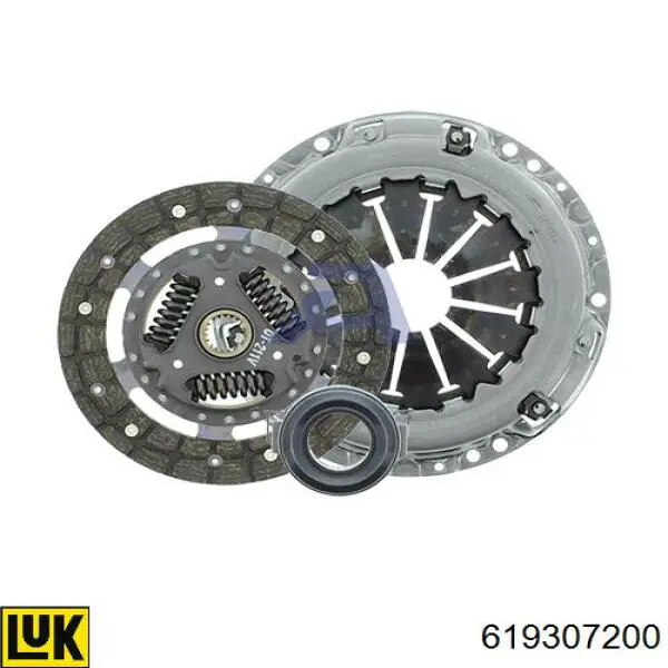 Kit de embraiagem (3 peças) 619307200 LUK