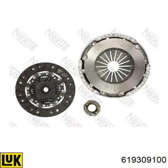 619309100 LUK Kit de embraiagem (3 peças)