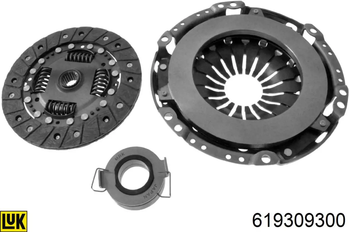 619309300 LUK Kit de embraiagem (3 peças)