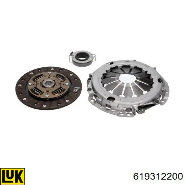 619312200 LUK Kit de embraiagem (3 peças)