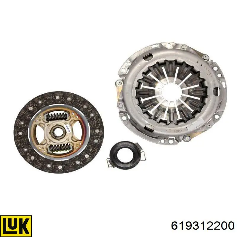 Compre 619312200 LUK Kit de embraiagem (3 peças)