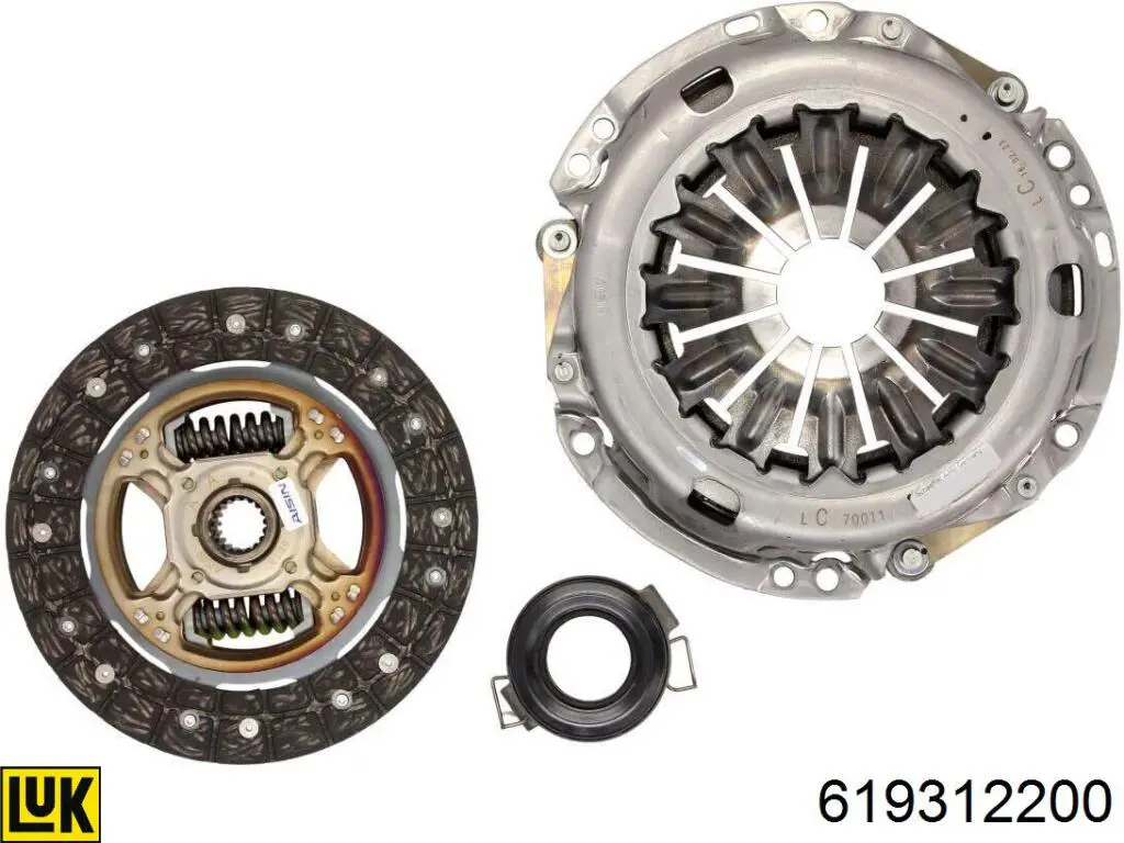 Compre 619312200 LUK Kit de embraiagem (3 peças)