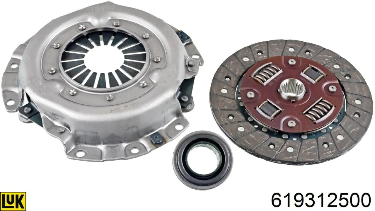619312500 LUK Kit de embraiagem (3 peças)