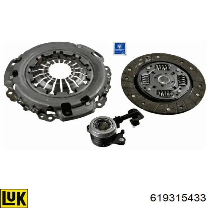 Kit de embraiagem (3 peças) LUK 619315433 preço, a partir de 145,62 USD