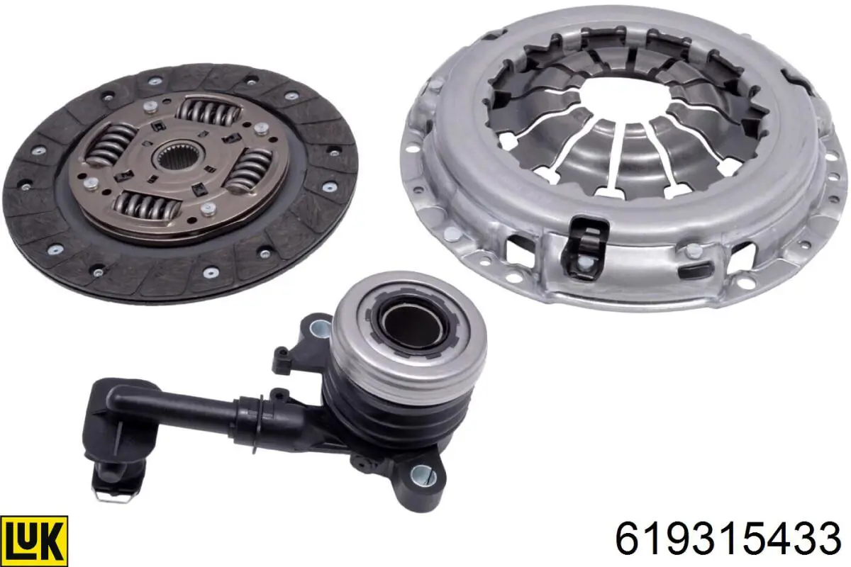 619315433 LUK Kit de embraiagem (3 peças)