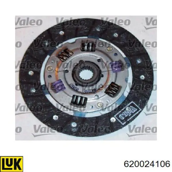 Kit de embraiagem (3 peças) 620024106 LUK