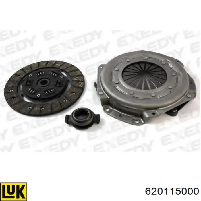 Kit de embraiagem (3 peças) 620115000 LUK