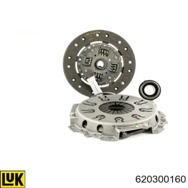 Kit de embraiagem (3 peças) 620300160 LUK