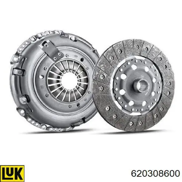 Kit de embraiagem (3 peças) 620308600 LUK