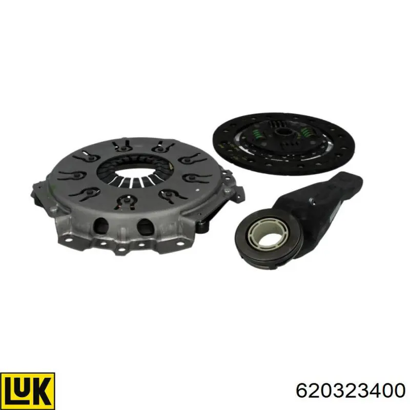 Kit de embraiagem (3 peças) 620323400 LUK