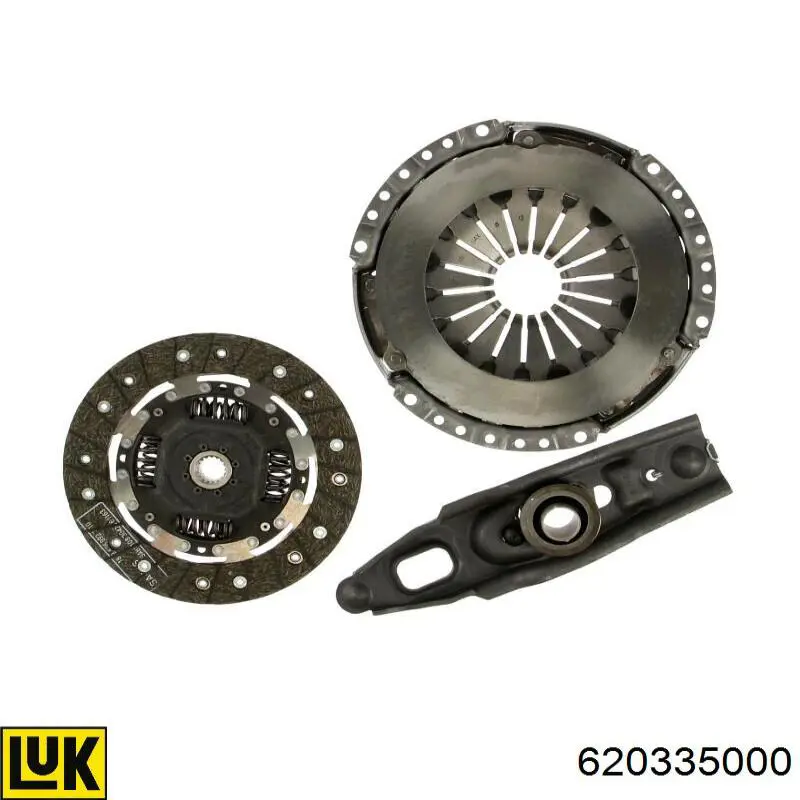 620335000 LUK Kit de embraiagem (3 peças)