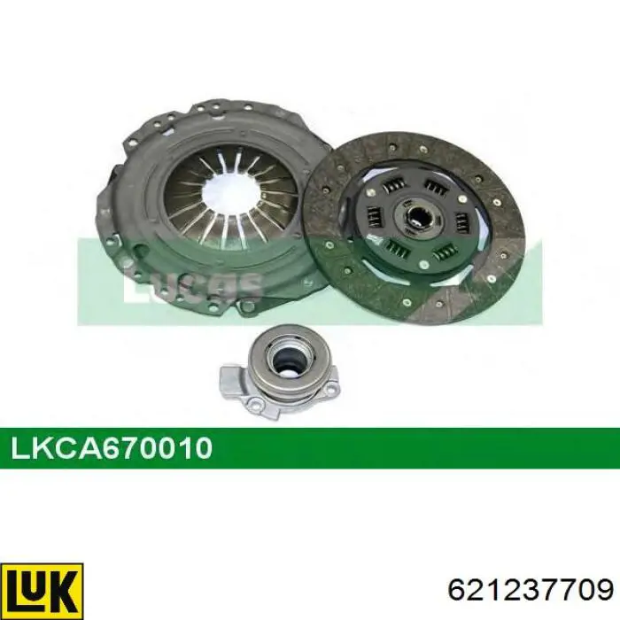 Kit de embraiagem (3 peças) LUK 621237709 preço, a partir de 87,30 USD