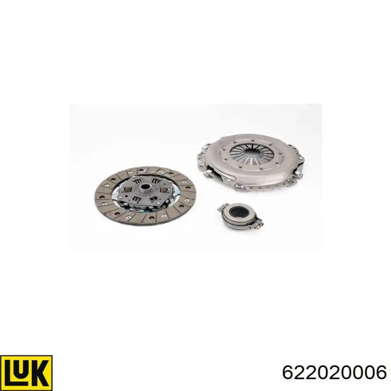 Compre 622020006 LUK Kit de embraiagem (3 peças)