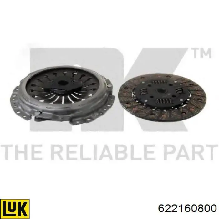 622160800 LUK Kit de embraiagem (3 peças)